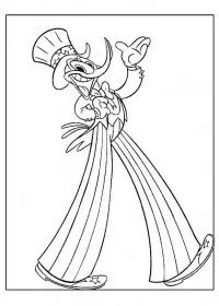 Fisă de colorat cu Ciocanitoarea woody de colorat p04