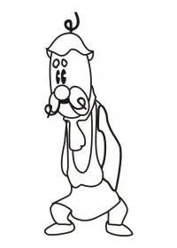 Fisă de colorat cu Cipollino de colorat p06