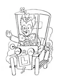 Fisă de colorat cu Circul de colorat p02