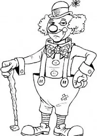 Fisă de colorat cu Circul de colorat p03