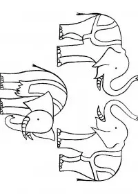 Fisă de colorat cu Circul de colorat p04