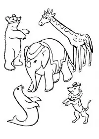 Fisă de colorat cu Circul de colorat p06