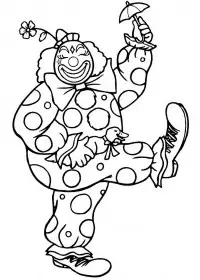 Fisă de colorat cu Circul de colorat p10