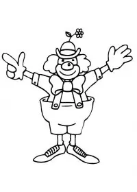 Fisă de colorat cu Circul de colorat p11