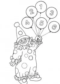 Fisă de colorat cu Circul de colorat p12