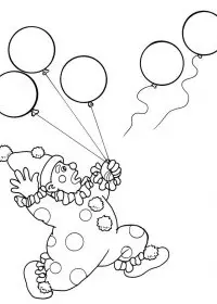 Fisă de colorat cu Circul de colorat p13