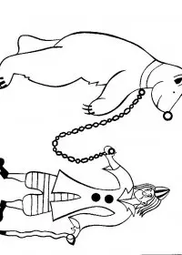 Fisă de colorat cu Circul de colorat p15