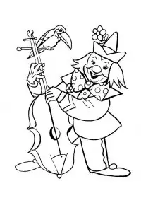 Fisă de colorat cu Circul de colorat p20