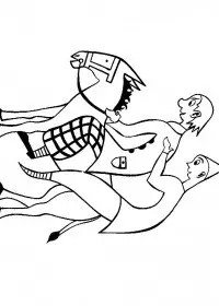 Fisă de colorat cu Circul de colorat p22