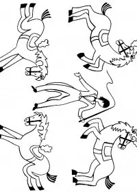 Fisă de colorat cu Circul de colorat p25