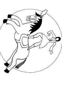 Fisă de colorat cu Circul de colorat p26