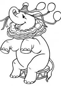 Fisă de colorat cu Circul de colorat p28