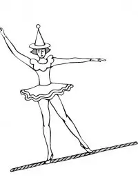 Fisă de colorat cu Circul de colorat p29