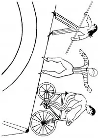 Fisă de colorat cu Circul de colorat p32