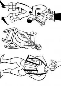 Fisă de colorat cu Circul de colorat p35