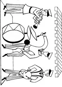 Fisă de colorat cu Circul de colorat p36