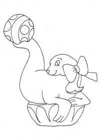 Fisă de colorat cu Circul de colorat p37