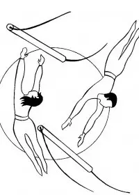 Fisă de colorat cu Circul de colorat p40