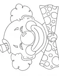 Fisă de colorat cu Circul de colorat p42