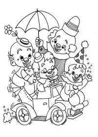 Fisă de colorat cu Circul de colorat p45