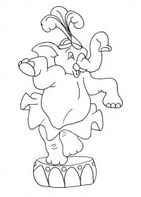 Fisă de colorat cu Circul de colorat p46