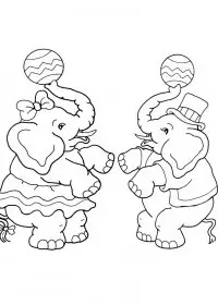 Fisă de colorat cu Circul de colorat p47