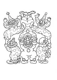 Fisă de colorat cu Circul de colorat p48