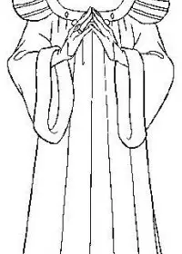 Fisă de colorat cu Cocosatul de la notre dame de colorat p06