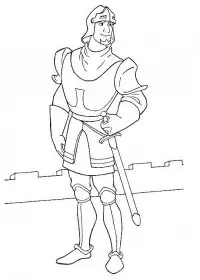 Fisă de colorat cu Cocosatul de la notre dame de colorat p17