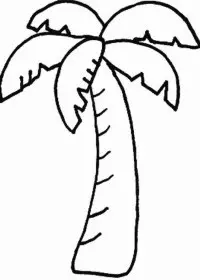 Fisă de colorat cu Copaci de colorat p04