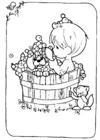 Fisă de colorat cu Copii de colorat p05