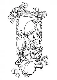 Fisă de colorat cu Copii de colorat p06