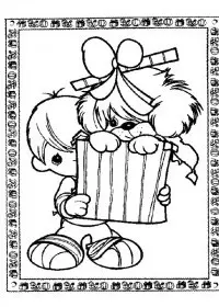 Fisă de colorat cu Copii de colorat p16