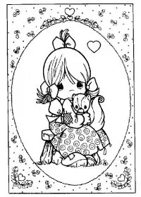 Fisă de colorat cu Copii de colorat p23