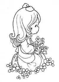 Fisă de colorat cu Copii de colorat p25