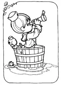 Fisă de colorat cu Copii de colorat p35