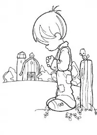 Fisă de colorat cu Copii de colorat p43