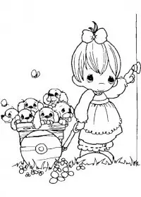 Fisă de colorat cu Copii de colorat p47