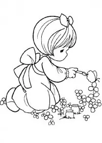 Fisă de colorat cu Copii de colorat p52