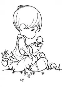 Fisă de colorat cu Copii de colorat p59