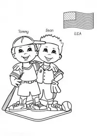 Fisă de colorat cu Copii de pretutindeni de colorat p04