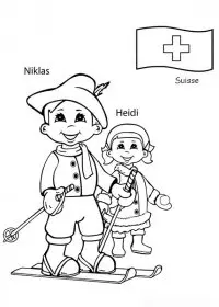 Fisă de colorat cu Copii de pretutindeni de colorat p23