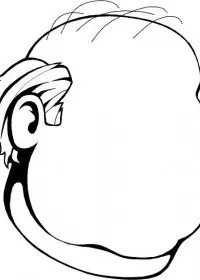 Fisă de colorat cu Corpul uman de colorat p26