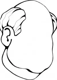 Fisă de colorat cu Corpul uman de colorat p32