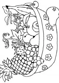 Cos Cu Fructe de colorat