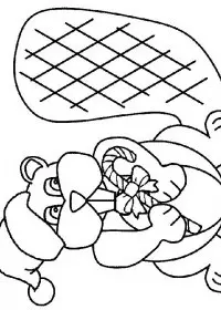 Craciun Animale de colorat