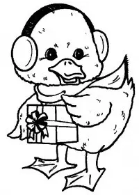 Fisă de colorat cu Craciun animale de colorat p04