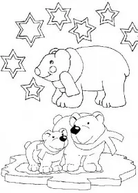 Fisă de colorat cu Craciun animale de colorat p16