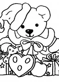 Fisă de colorat cu Craciun animale de colorat p20