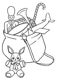 Fisă de colorat cu Craciun cadouri de colorat p05